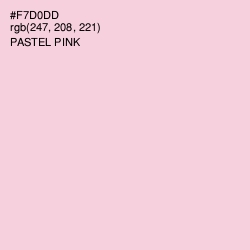 #F7D0DD - Pastel Pink Color Image
